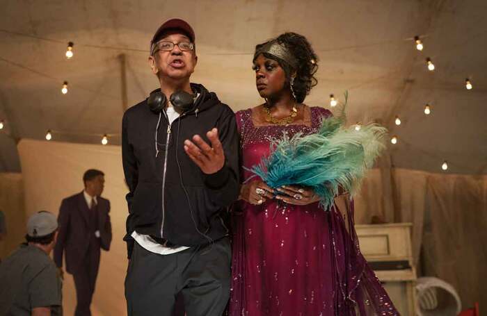 Ma Rainey’s Black Bottom director George C Wolfe with Viola Davis in the titular role. Photo: David Lee/Netflix