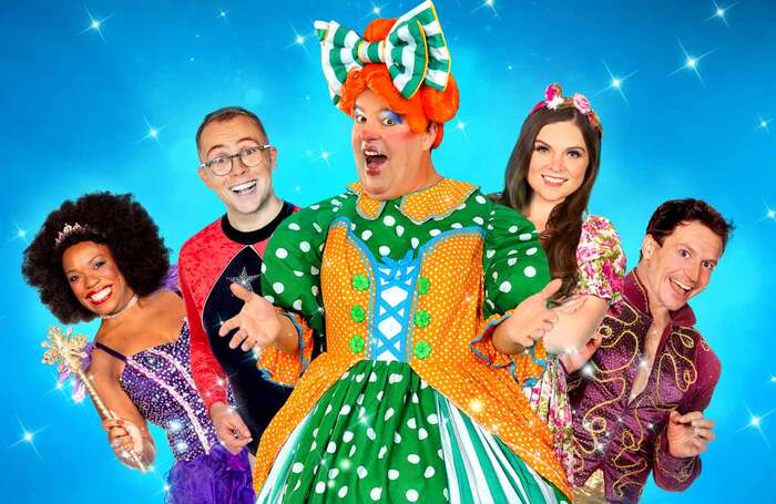 The cast of Damian's Pop-Up Panto from Sheffield Theatres