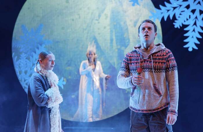 The cast of The Snow Queen at the Yvonne Arnaud in Guildford. Photo: Craig Fuller