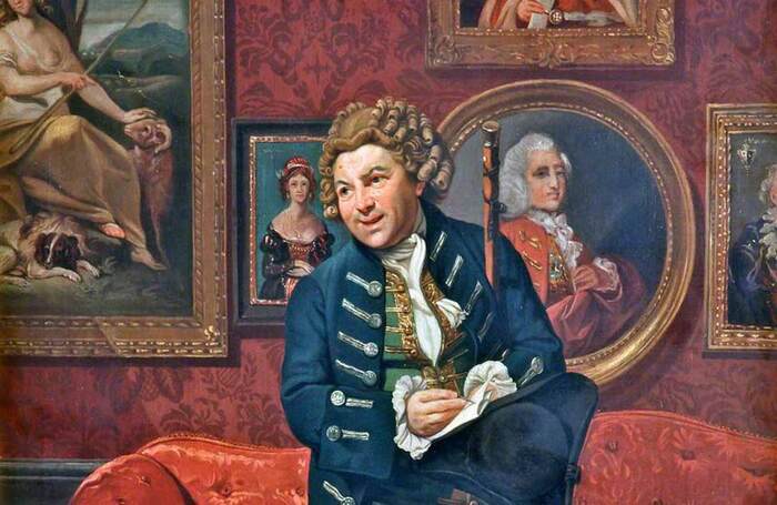 Robert Baddeley in Sheridan's The School for Scandal, painted by Johann Zoffany (c.1781). Photo: Lady Lever Art Gallery