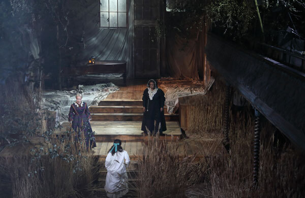 The cast of The Turn of the Screw at Wilton's Music Hall. Photo: Laurie Sparham