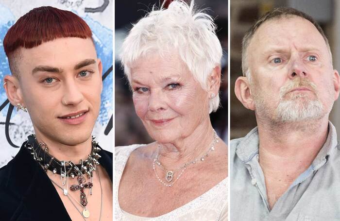 Olly Alexander, Judi Dench and Robert Glenister. Photos: Shutterstock/Marc Brenner