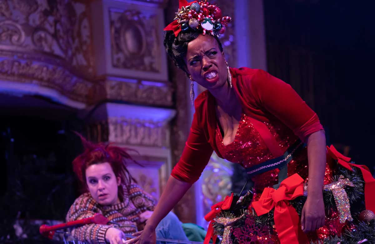 Kitty Whatley and Nadine Benjamin in Hansel and Gretel. Photo: James Glossop