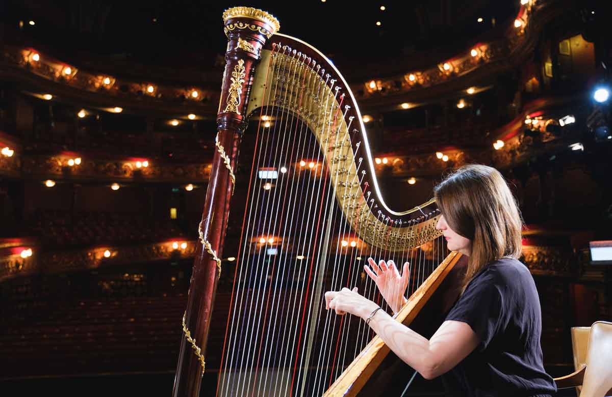 Opera North harpist Céline Saout will play in the ONe-to-ONe concerts. Photo: Tom Arber