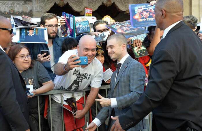 Daniel Radcliffe greets fans in Hollywood, 2015 – such scenes are probably unlikely in the near future. Photo: Shutterstock