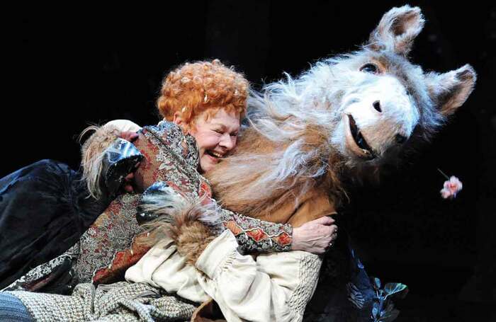 Judi Dench and Oliver Chris in A Midsummer Night’s Dream, which opened on February 15, 2010 at the Rose Theatre, Kingston-upon-Thames