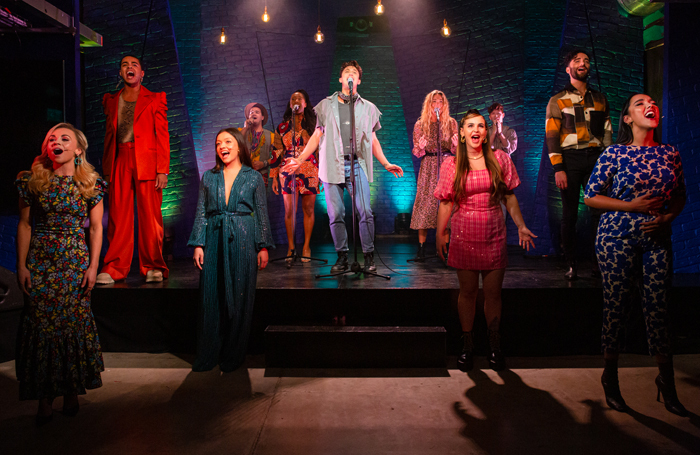 Cast members from Hair performing at the awards. Photo: Danny Kaan