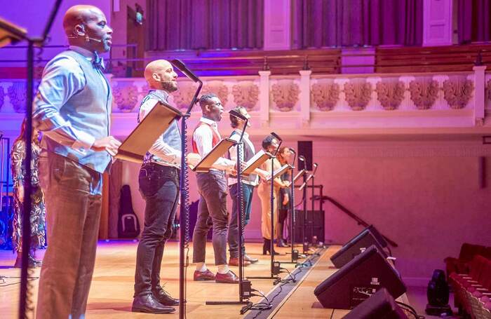 The cast of Treason the Musical at Cadogan Hall, London. Photo: Gavin Nugent