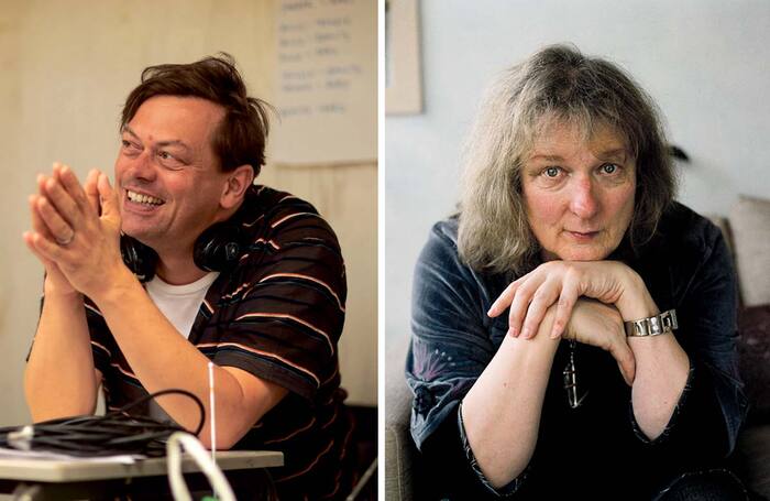 Playwrights Simon Stephens (photo: Helen Maybanks) and Jo Clifford