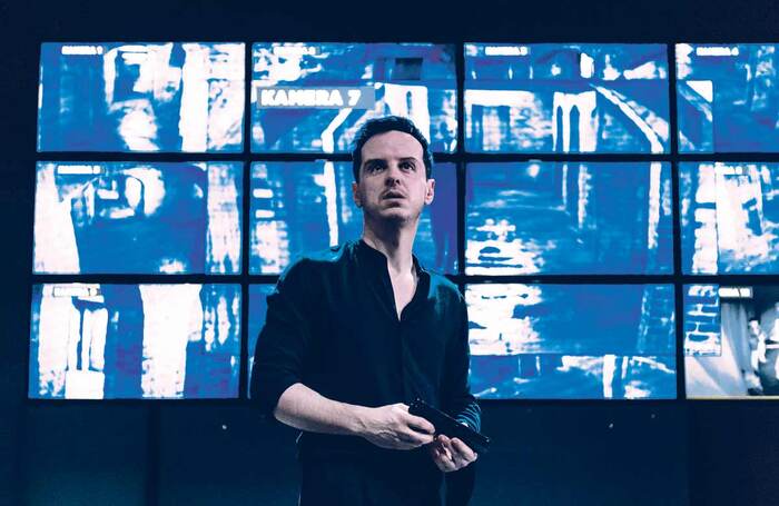 Andrew Scott in Hamlet at London’s Almeida Theatre in 2017 – Andrew Scott in Hamlet at London’s Almeida Theatre in 2017. Will venues and producers programme big names in well-known plays to attract audiences?. Photo: Manuel Harlan