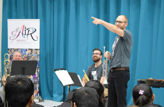 Artists in Residence at Alperton Community School in London. Photo: George Streets