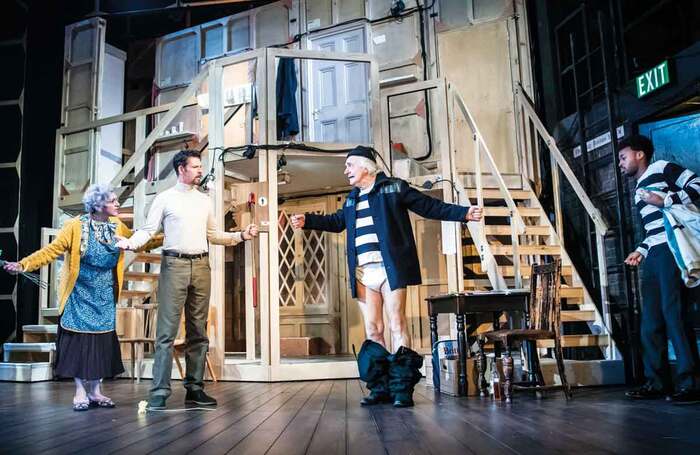 Noises Off at the Lyric Hammersmith in 2019; Our panel can relate to similar on-stage mishaps. Photo: Tristram Kenton