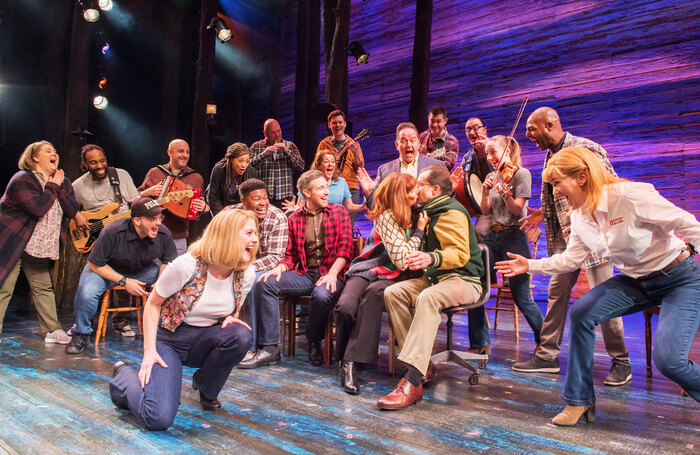 The West End company of Come From Away at the Phoenix Theatre. Photo: Craig Sugden