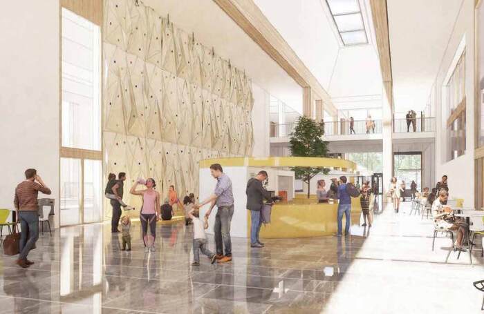 Artist's impression of foyer at the new complex in Eastwood Park