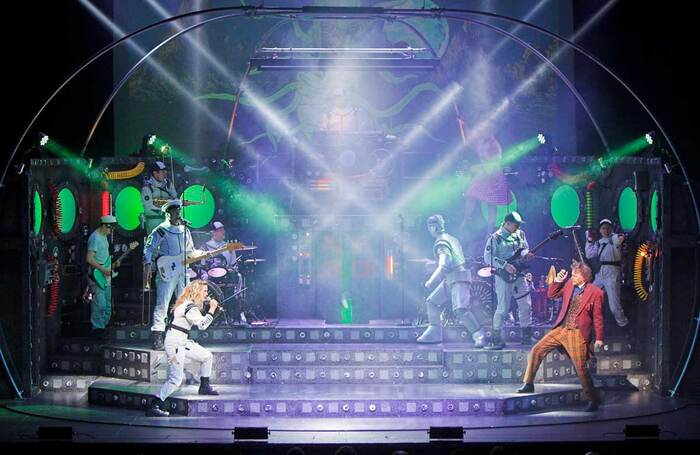 Touring production of Return to the Forbidden Planet, with lighting design by Mark Dymock