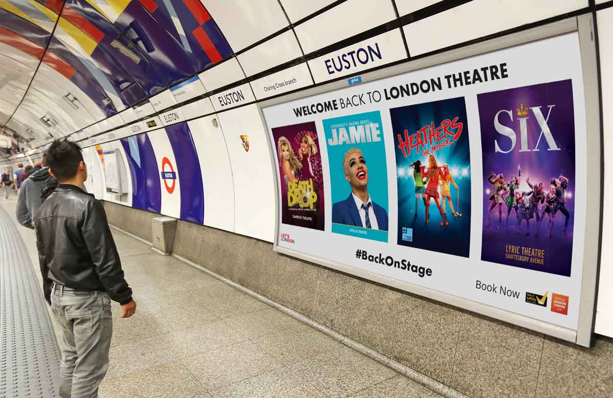 Back on Stage campaign on the London Underground