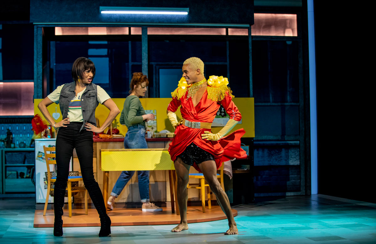 Shobna Gulati and Layton Williams in Everybody's Talking About Jamie. Both will reprise their roles for the tour. Photo: Matt Crockett