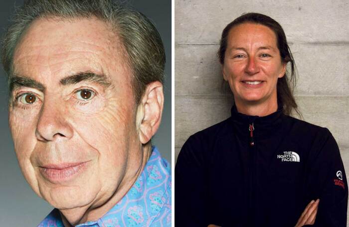 Composer Andrew Lloyd Webber and lighting designer Paule Constable (photo: Clare Parker)