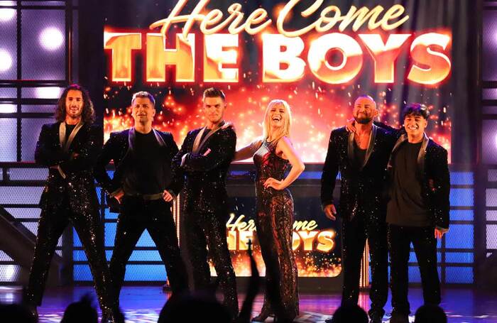 The dancers in Here Come the Boys at the London Palladium. Photo: Fiona Whyte