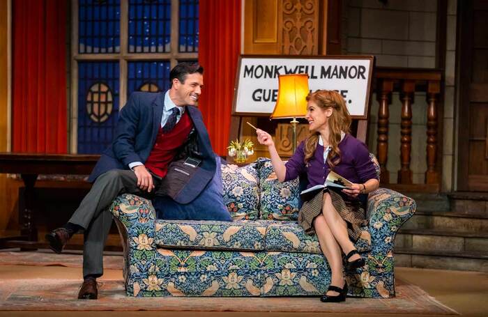 Danny Mac and Cassidy Janson in The Mousetrap at St Martin’s Theatre, London. Photo: Tristram Kenton