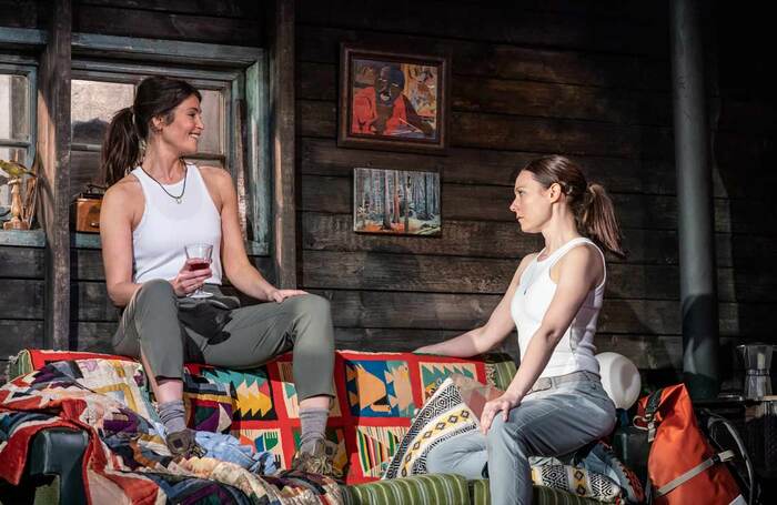 Gemma Arterton and Lydia Wilson in Walden at the Harold Pinter Theatre, London. Photo: Johan Persson