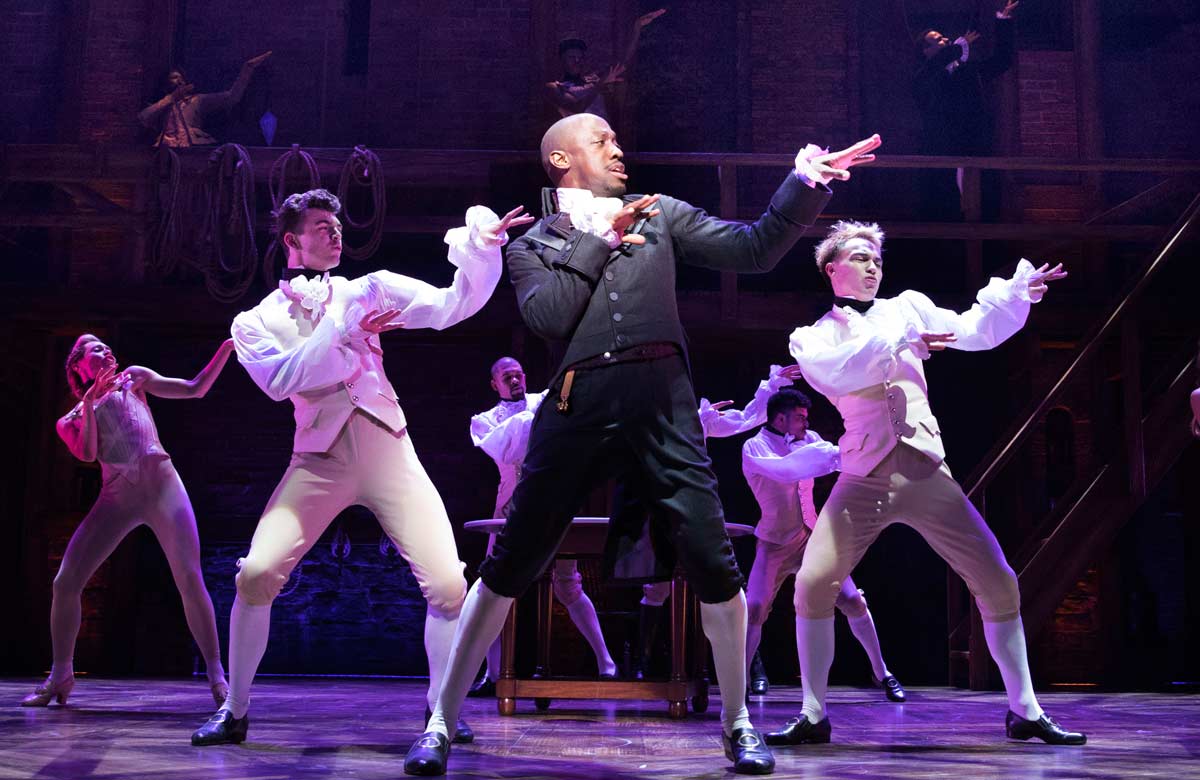 Giles Terera in Hamilton. Photo: Matthew Murphy