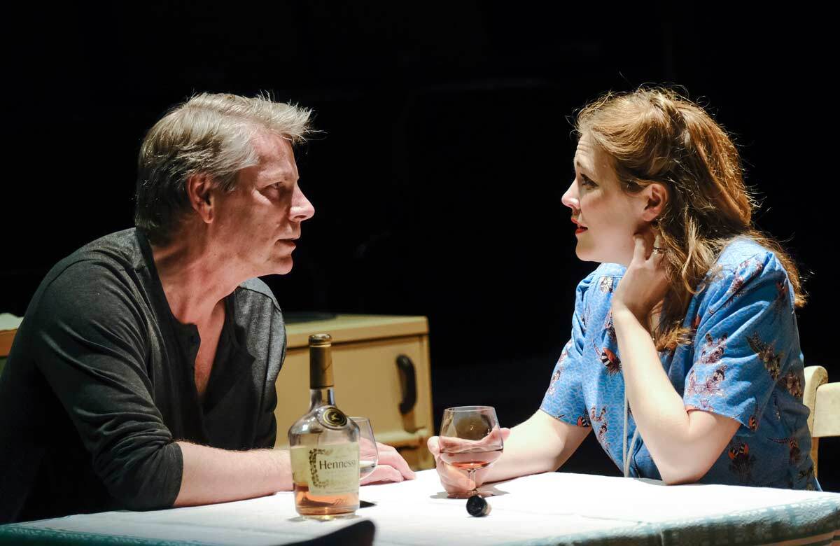 Bill Champion and Naomi Petersen in The Girl Next Door. Photo: Tony Bartholomew