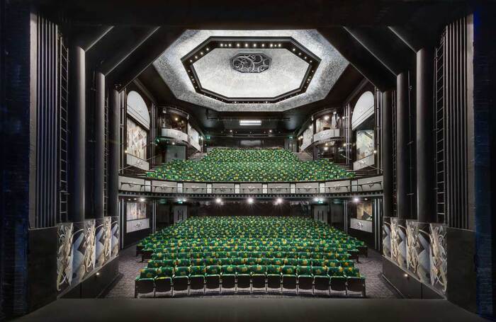 Auditorium of the newly renovated Trafalgar Theatre, London