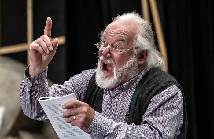 John Tomlinson in rehearsal for Grange Festival’s King Lear. Photo: Clive Barda