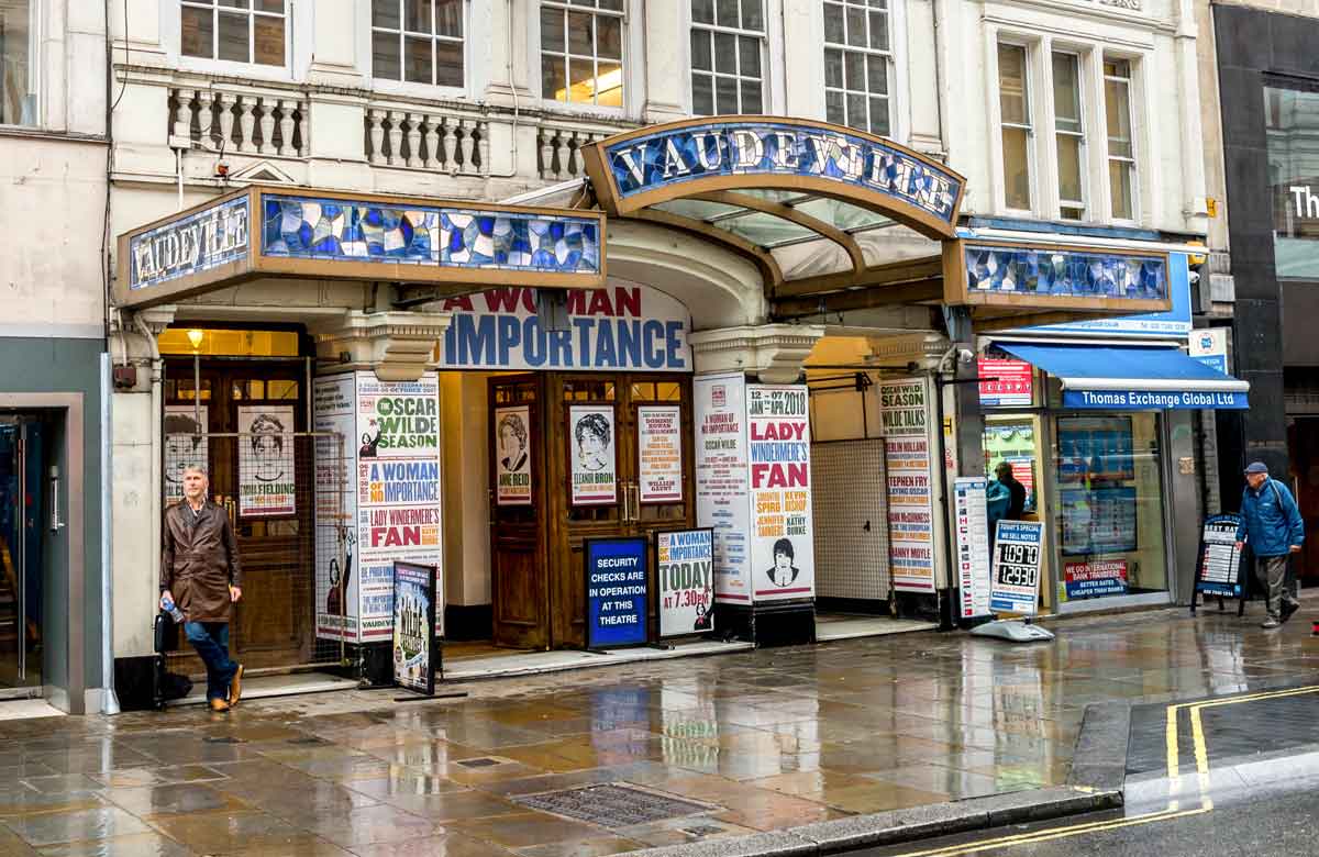 London's Vaudeville Theatre. Photo: Shutterstock