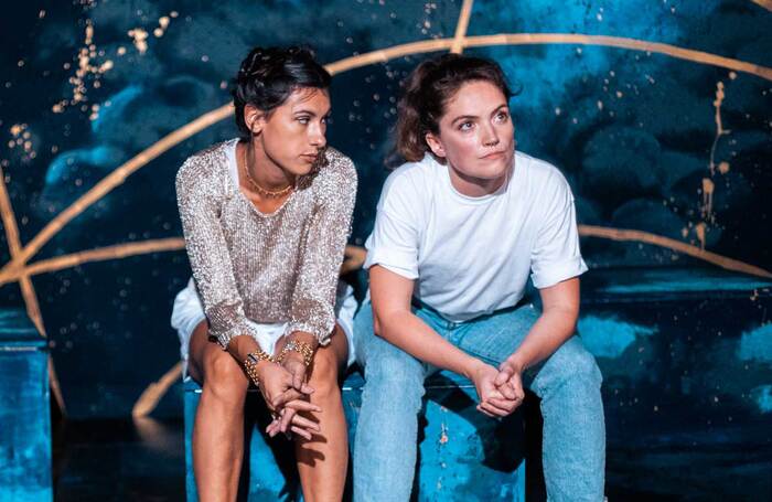 Nina Singh and Rosie Gray in Andromeda. Photo: Alex Powell