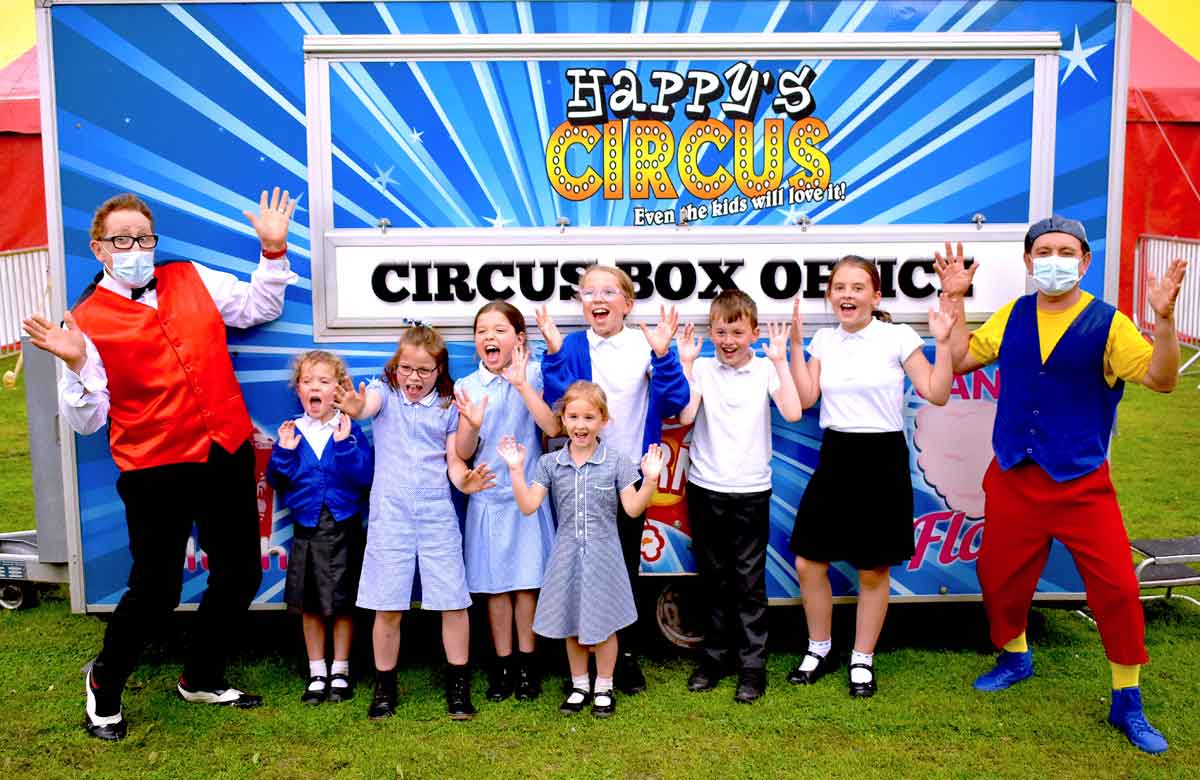 Happy's Circus fundraising for schools