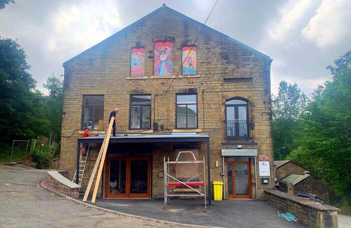 The Northern Carnival Centre of Excellence in Mossley, undergoing refurbishment work