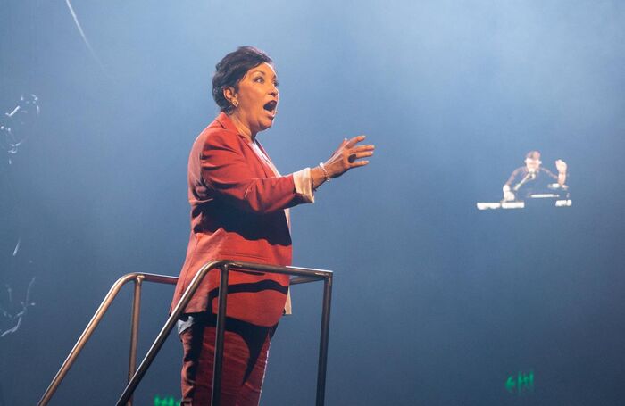 Ria Jones performing in The Music of Andrew Lloyd Webber. Photo: Ellie Kurttz