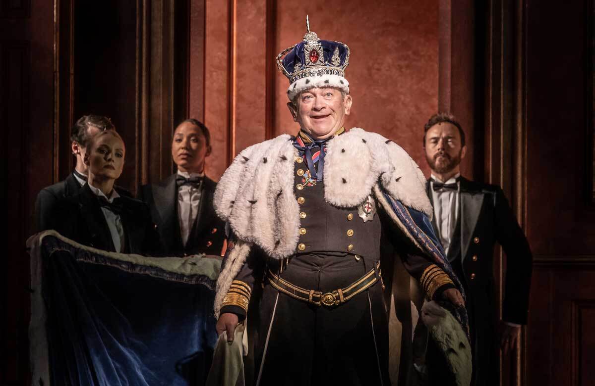 Harry Enfield in The Windsors: Endgame at the Prince of Wales Theatre. Photo: Marc Brenner