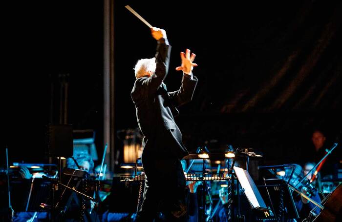 Conductor Richard Farnes in Tosca at South Facing Festival, London. Photo: Lloyd Winters