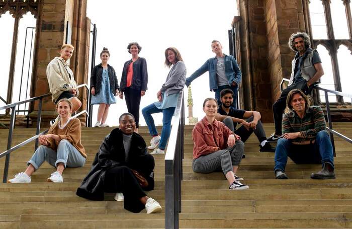 Actors and creatives from Faith at Coventry Cathedral. Photo: Joe Bailey