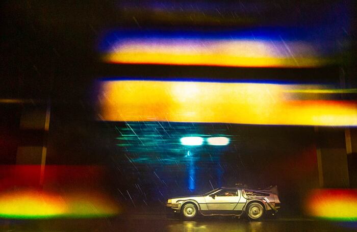 Back to the Future the Musical's DeLorean. Photo: Sean Ebsworth Barnes