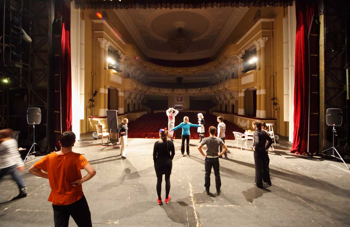 Actors rehearse – Stephanie says she has already seen changes in rehearsals since theatre's return. Photo: Shutterstock