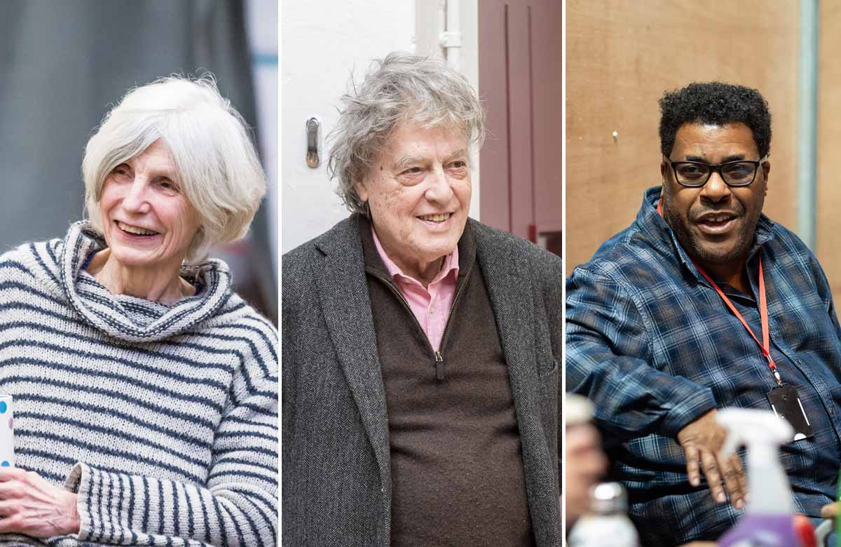 Caryl Churchill, Tom Stoppard and Roy Williams. Photos: Marc Brenner/Manuel Harlan/Helen Maybanks