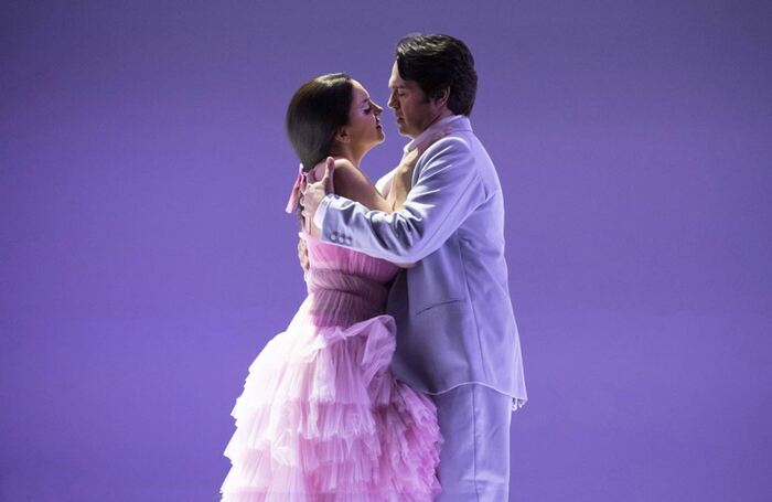 Joyce El-Khoury and Leonardo Caimi in Madam Butterfly at Wales Millennium Centre. Photo: Richard Hubert Smith