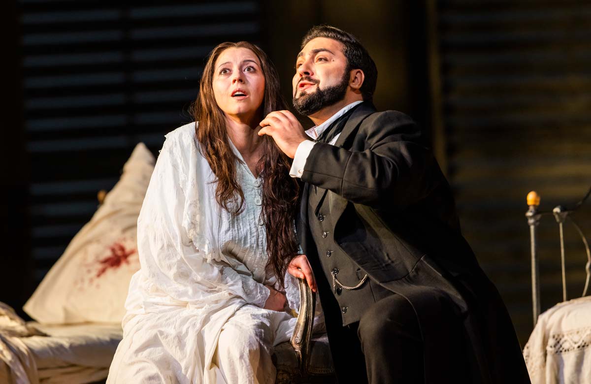 Lisette Oropesa and Liparit Avetisyan in La Traviata. Photo: Tristram Kenton