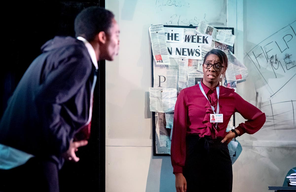 Jelani D'Aguilar and Misha Duncan-Barry in My Voice Was Heard But It Was Ignored. Photo: Ant Robling