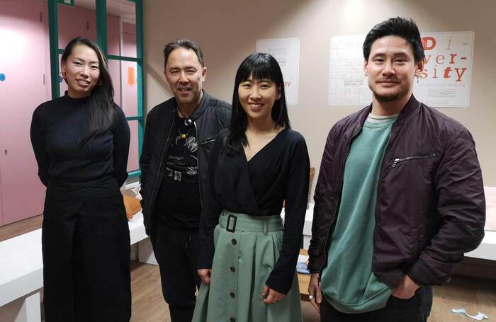 Associate artistic directors Ling Tan, Daniel York Loh and Si Rawlinson with artistic director AnTing Chang (second from right). Photo: Apollonia Bauer