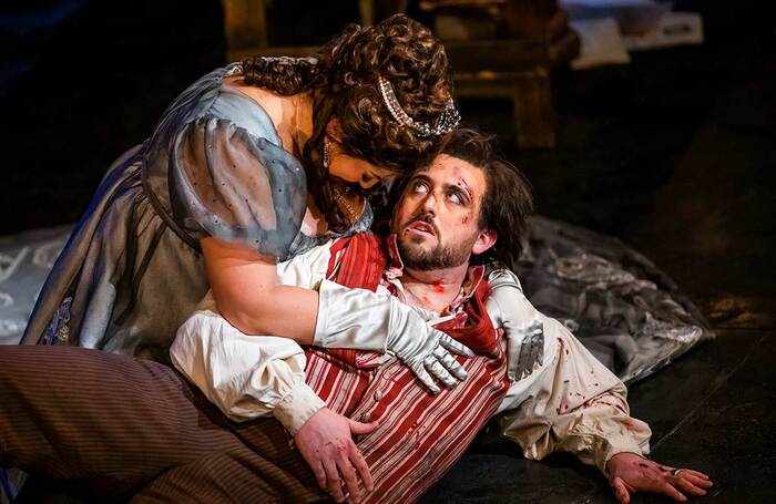 Anna Pirozzi and Freddie De Tommaso in Tosca at the Royal Opera House, London. Photo: Tristram Kenton