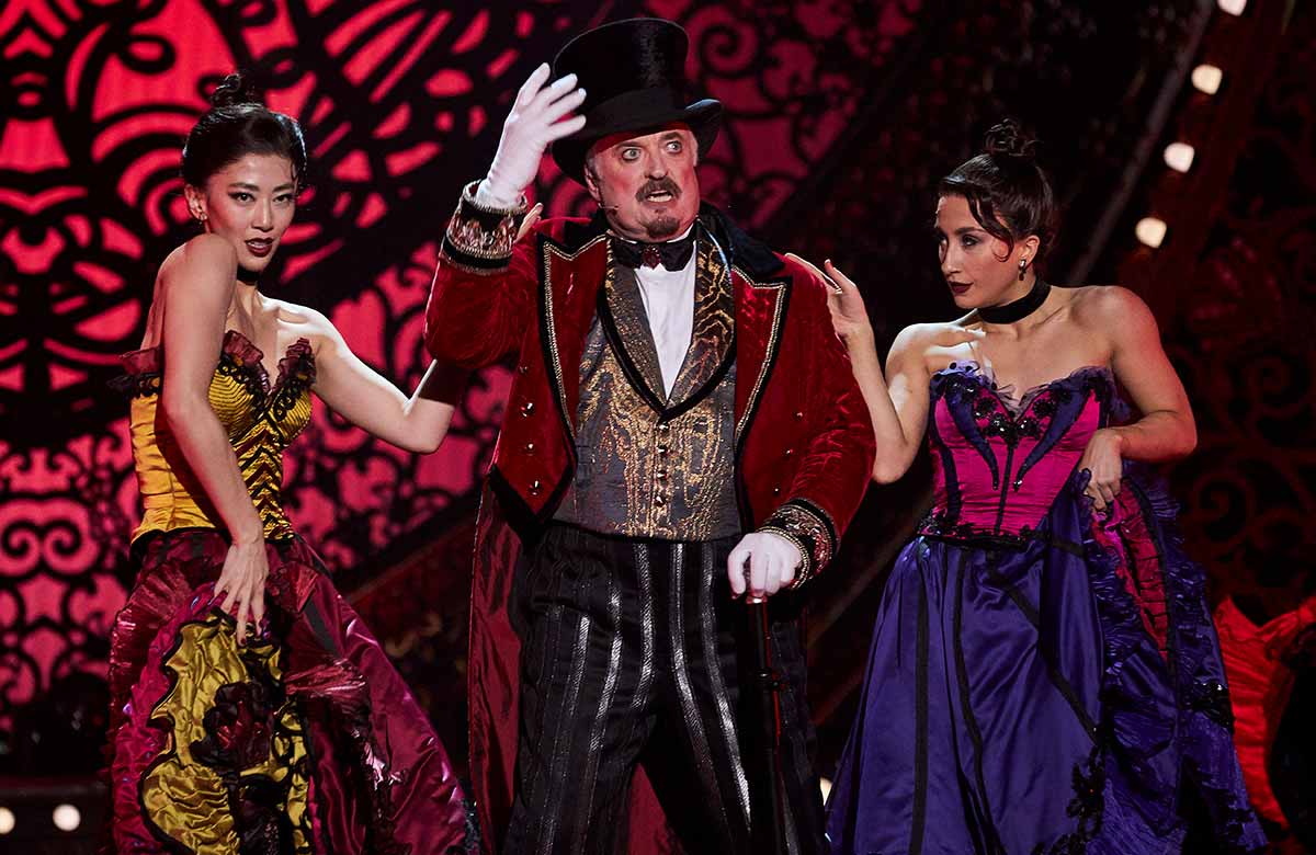 The cast of Moulin Rouge! in the Royal Variety Performance. Photo: ITV