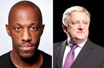 Giles Terera and Simon Russell Beale in BBC Audio Drama Awards finals