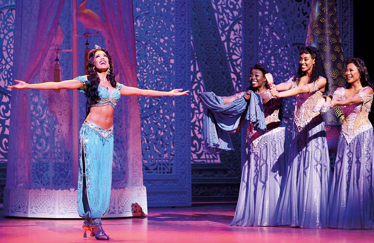 Jade Ewen in Aladdin at the Prince Edward Theatre. Photo: Deen van Meer/Disney