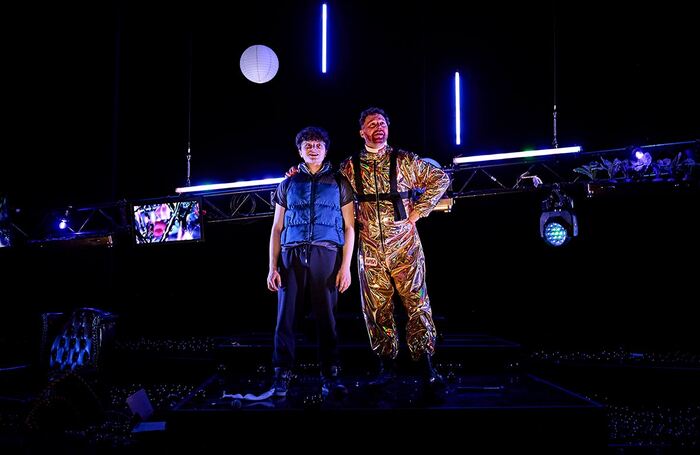 Dewi Wykes and Joe Mumford in Petula at Sherman Theatre, Cardiff. Photo: Jorge Lizalde