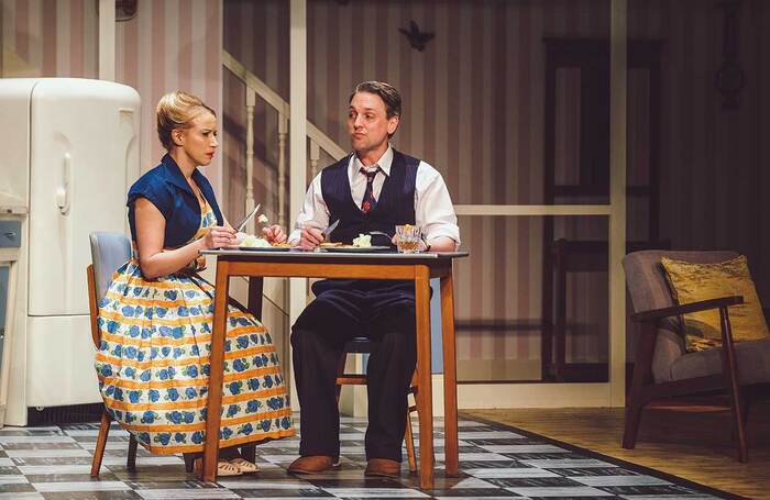 Rosanna Miles and Toby Manley in Home, I'm Darling at Theatre Royal, Bury St Edmunds
